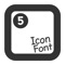 Foundation Icon Fonts 3 Cheatsheet - Icon Font with tagline