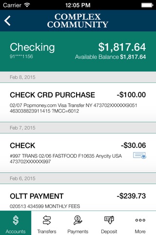 Complex Community FCU screenshot 4