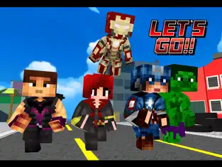 Captura 3 Super-Hero Blocky Craft Avenger Run 3D iphone