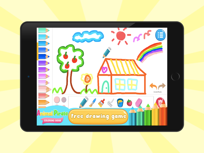 Coloring Book Animals Pirate