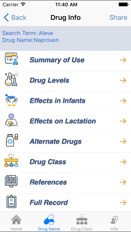 LactMed screenshot-3