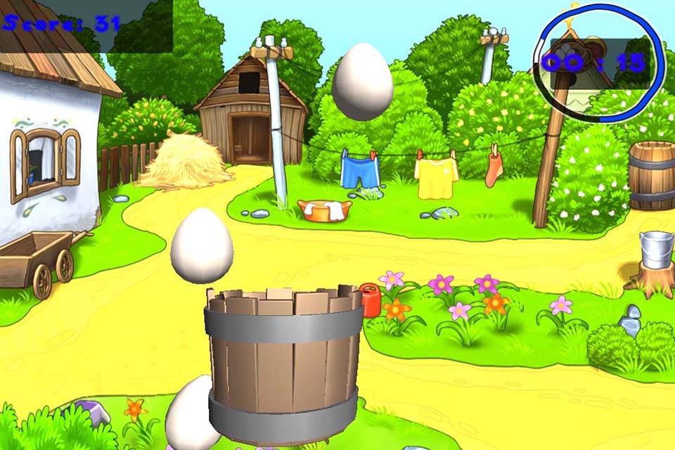 Golden Farm Egg Cather Rescue Free:Angry Chicken screenshot 4