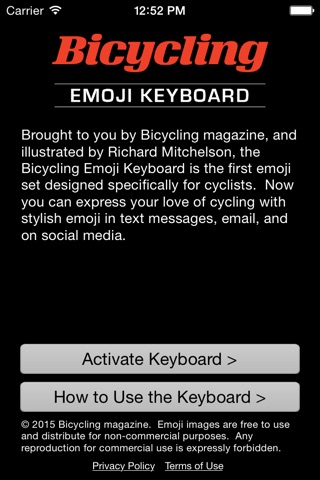 Bicycling Emoji Keyboard screenshot 2