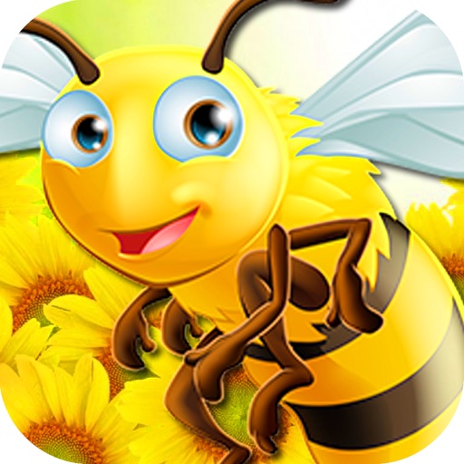 Yellow Honey Bee Collect in Sweet Flower Fields iOS App