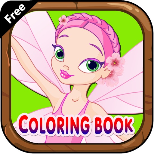 Coloring books (fairy) : Coloring Pages & Learning Games For Kids Free! icon