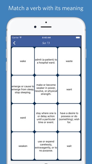 English Common Verbs - quiz, flashcard and game(圖4)-速報App