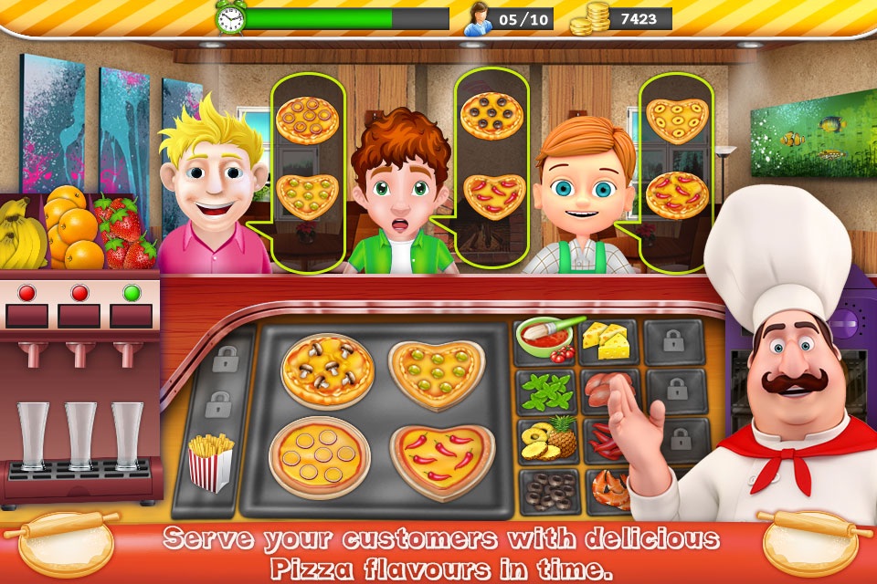 Kitchen Fever Pizza Chef - Time Management Cooking Game screenshot 2
