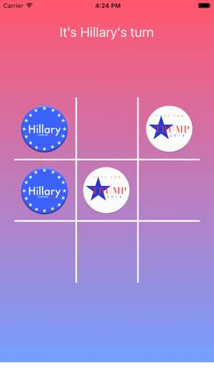 Tic Tac Toe 2016 General Election Edition Hillary Clinton vs(圖2)-速報App