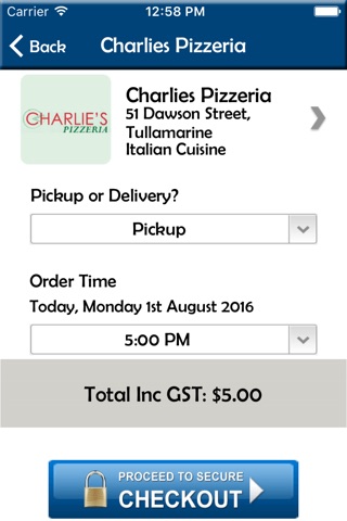 Charlies Pizzeria screenshot 4