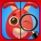 Play Spot It for free, a hidden object puzzler featuring 20 levels of challenging, visually stunning cartoon images