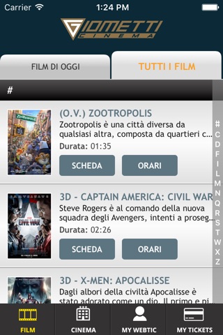 Webtic Giometti Cinema screenshot 2