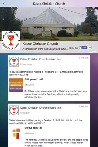 Keizer Christian Church screenshot 2