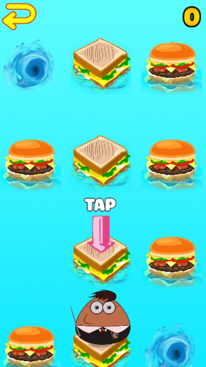 A magic food Happy jumping over food Pou edition parody screenshot-4
