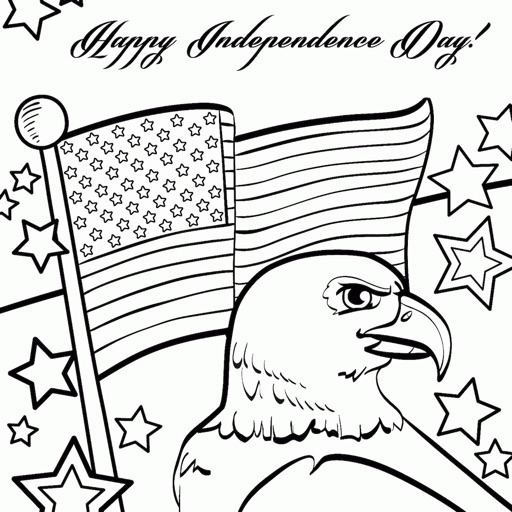 4th July Independence Day Coloring Pages icon