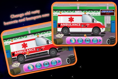 Ambulance Repair Shop - Crazy auto workshop salon & garage game screenshot 4