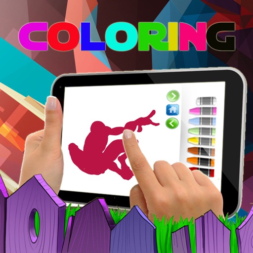 Coloring Book Game for Kids Spiderman Edition iOS App