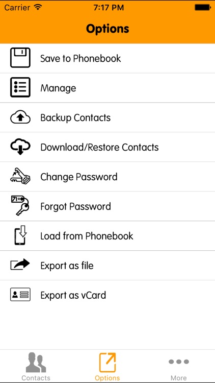 eContacts Manager : Phonebook Backup