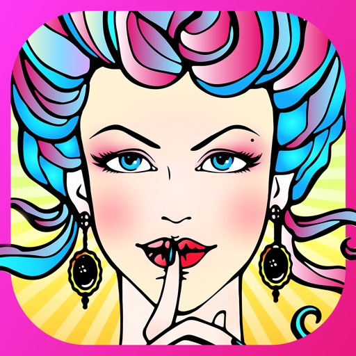Fashion Coloring Book for Adults: Stress Relieving Color Therapy - Free Fun Girls Colouring Games Icon