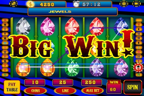 Genies Jewel & Gems Slots Bonanza Slot Machine screenshot 2