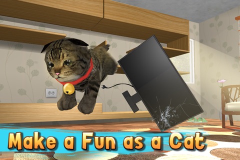 Cat Simulator: Cute Pet 3D Full - Be a kitten, tease a dog! screenshot 3