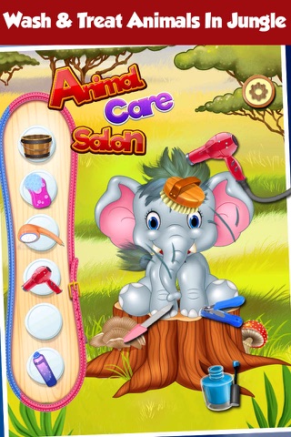Animals Care Salon - Jungle Adventure Spa Salon Kids Games screenshot 2