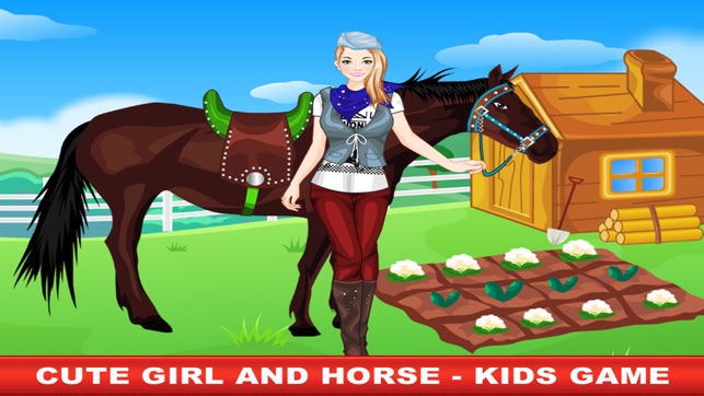 Cute Girl and Horse - Kids Game(圖1)-速報App