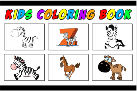 zebra zebra book - Fun Coloring App Free coloring books for kids screenshot 2
