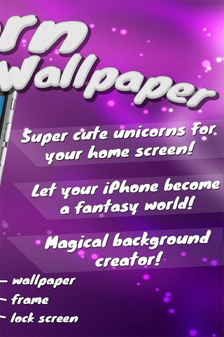 Unicorn Wallpaper Maker – Custom Fantasy Backgrounds and Magic Lock Screen Themes HD Free screenshot 2