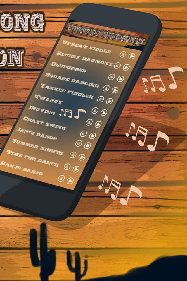 Country Music Ringtones – Sounds, Noise.s and Melodies for iPhone screenshot 2