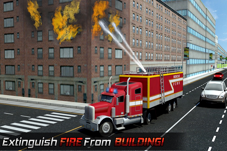 911 Emergency Ambulance Driver Duty: Fire-Fighter Truck Rescue screenshot 2