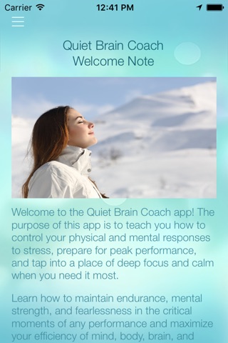 Quiet Brain Coach screenshot 2