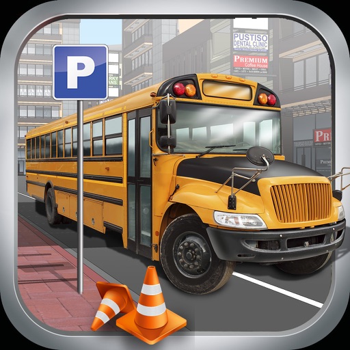 High School Bus Parking & Driving Test - 2K16 Extreme simulator 3d Edition iOS App