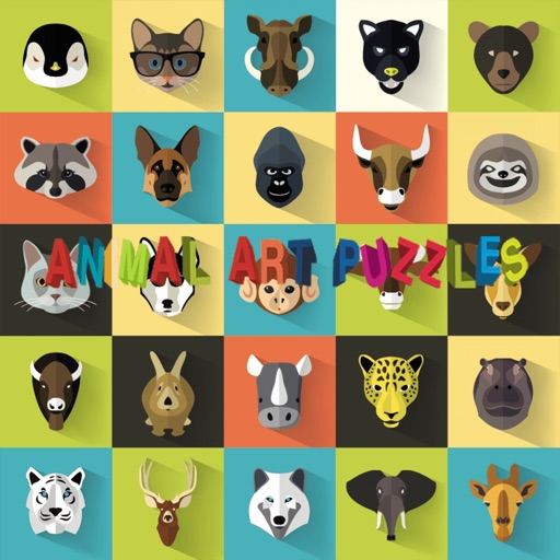 animal art puzzles icon