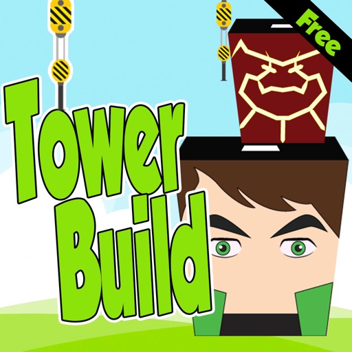 Building Tower Blocks Stack Straight Game For Kids Ben Alien Edition