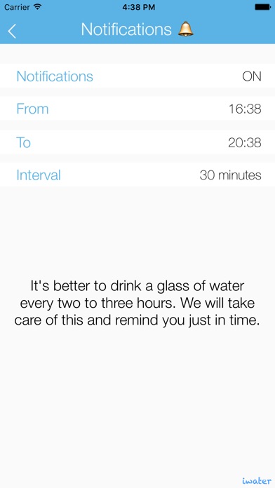 iwater LITE | あなたの体のバランスのための水分補給を毎日追跡および飲料水のリマインダーのスクリーンショット4 iwater LITE | あなたの体のバランスのための水分補給を毎日追跡および飲料水のリマインダーのスクリーンショット4