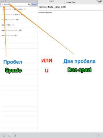 Русско <-> итальянский офлайн словарь LinguaVera-It-Ru-iPad screenshot 4