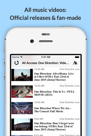 All Access: One Direction Edition - Music, Videos, Social, Photos, News & More! screenshot 3