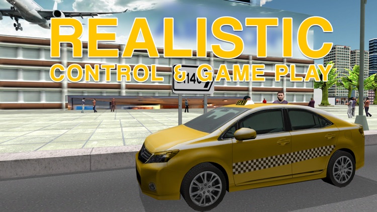 Taxi Driver Simulator – Yellow cab driving & parking simulation game screenshot-3