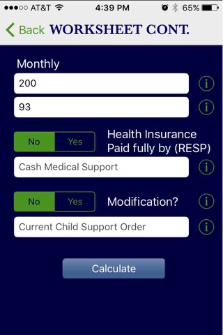 KY Child Support Calculator screenshot 2