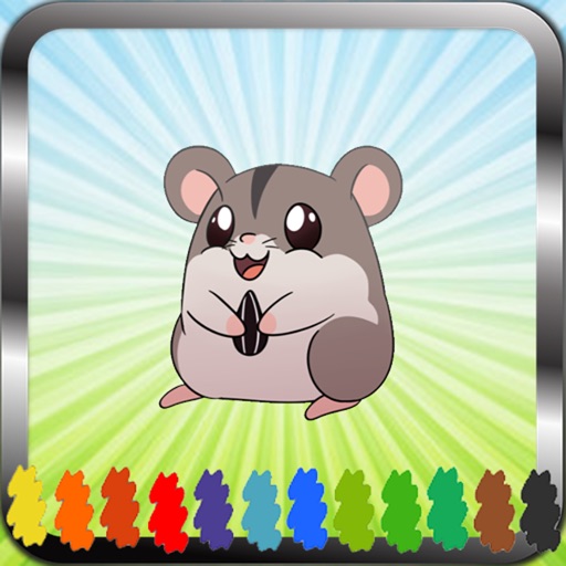 Book colouring For Hamster Ham Version icon