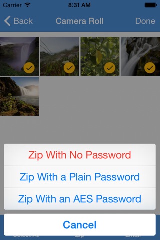 iZip Pro for iPhone screenshot 4