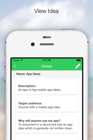 App Ideas - Document your mobile app ideas now! screenshot 3
