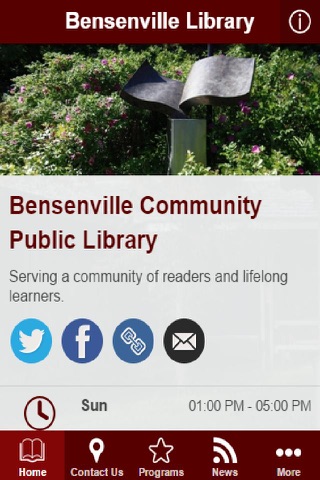 Bensenville Library screenshot 2