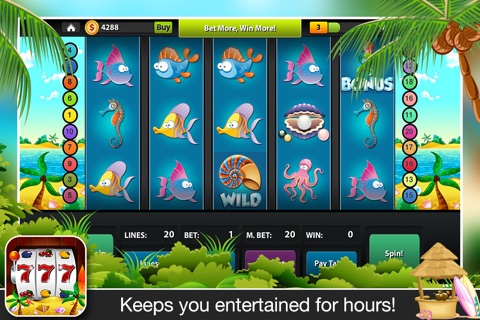 Summer Beach Slots Paradise Free screenshot 4