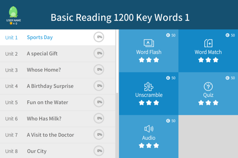 Basic Reading 1200 Key Words 1 screenshot 3