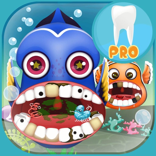 Tiny Clown Fish Virtual Dentist – Tooth Simulator Games for Kids Pro iOS App