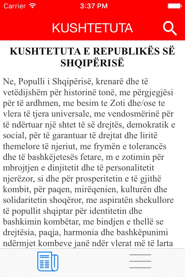 Kushtetuta e Shqiperise screenshot 2