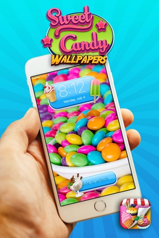 Sweet Candy Wallpapers – Colorful Cotton Candies, Sweets and Lollipops Background Themes screenshot 2