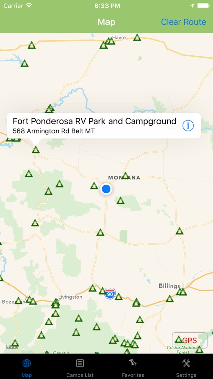 Montana – Camping & RV spots
