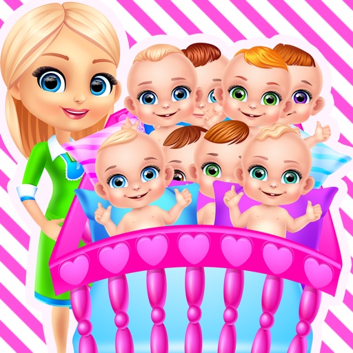 Octuplets Baby Story - Babies & Mommy Games for Girls iOS App